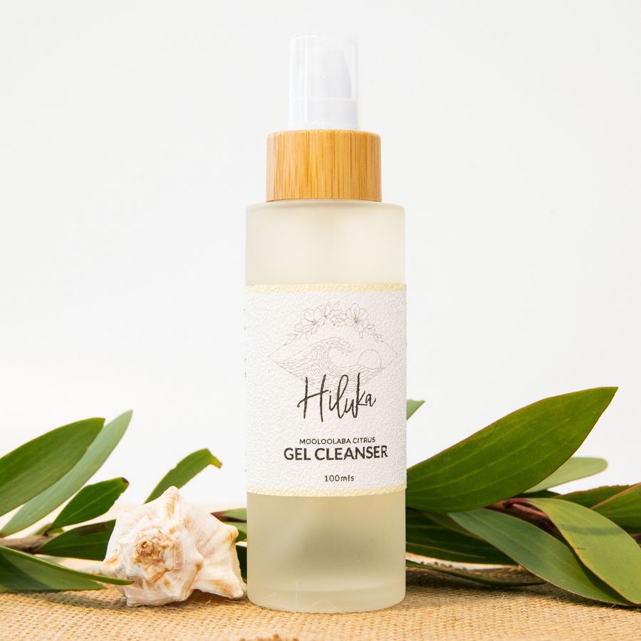 Hiluka Mooloolaba Citrus Gel Cleanser - Tropical fruit enzymes of Papaya and Pineapple in collaboration with white willow bark, naturally exfoliates, moderating oil secretion, brightening and softening your skin