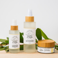 Hiluka Mooloolaba Citrus Set - Combining a range of tropical and citrus fresh fruit extracts, including Papaya, Pineapple, Pomegranate, Apple, Orange and Lime. This Gel cleanser, Complexion toning mist and daily moisturiser set are particularly beneficial for oily, blemished or problematic skin types.